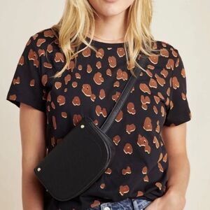 SCOTCH & SODA MAISON SCOTCH Leopard Print Velvet Top